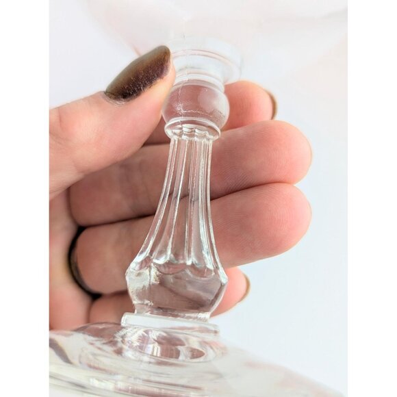 Vintage Libbey Clear Glass Sherbet Champagne Coupe MCM 1950s Minimalist Barware - Picture 3 of 8